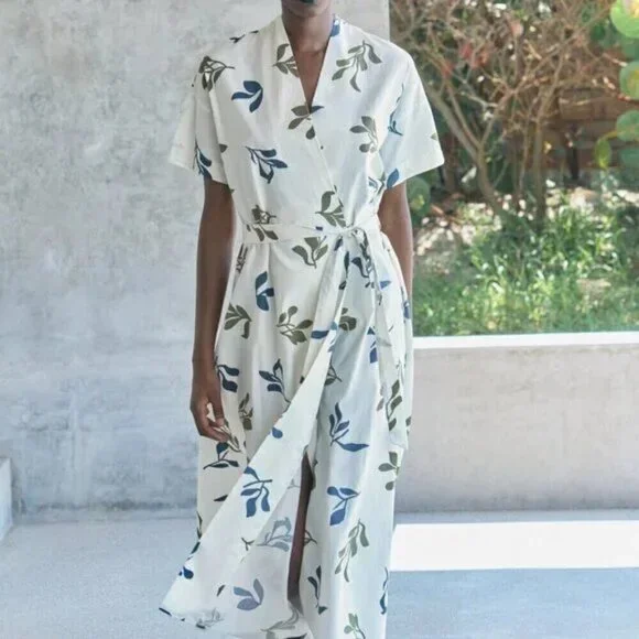 ZARA PRINTED POPLIN DRESS ZW COLLECTION - Picture 2 of 6